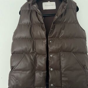 Brochu Walker XS Brown Puffer Vest “The Veil Jacket”